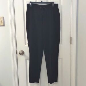Nine West Elastic Waist Pleated Drawstring Comfy Dress Pants Size 10